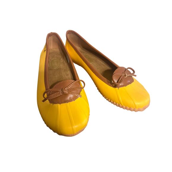 Western Chief Classic Yellow Duck Skimmer Slip On Flats Rain Shoes Size 10 - Picture 2 of 7